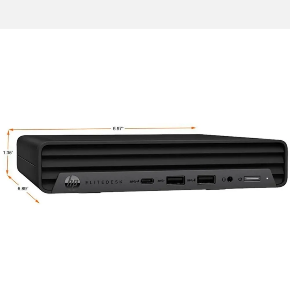 HP EliteDesk 800 G6 Mini PC + 2 Monitors + More